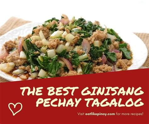 How To Cook The Best Ginisang Pechay Tagalog .